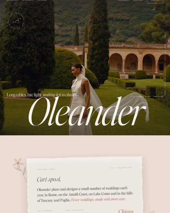 Oleander sample website
