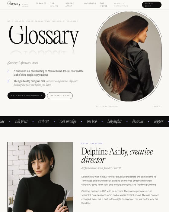 Glossary sample website