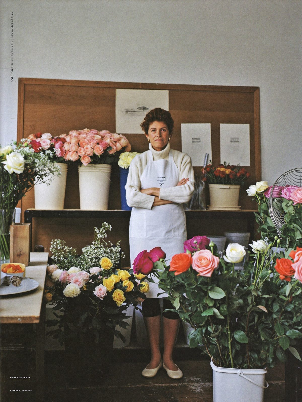 Céline Hartmann in her flower studio