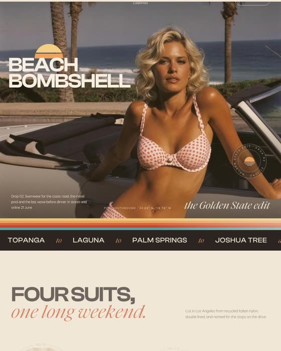 Beach Bombshell California sample website